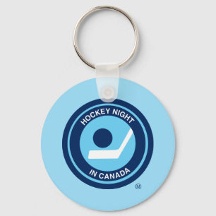 Llavero Logo de la noche de hockey en retro de Canadá
