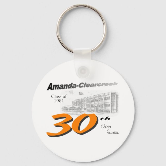 Llavero Logo de la reunión de clase 30 de ACHS (Anverso)