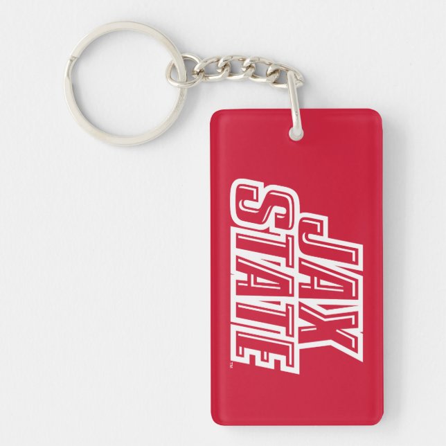 Llavero Logo de la Universidad Estatal de Jacksonville JAX (Frente)