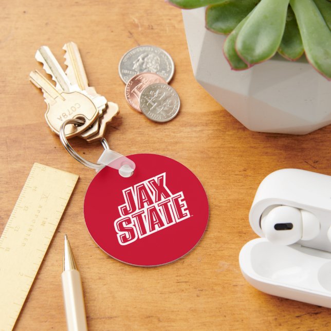 Llavero Logo de la Universidad Estatal de Jacksonville JAX (Escritorio )