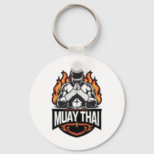 Llavero Logo de Muay Thai - Luchador tailandés de boxeo