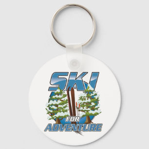Llavero Logo de Ski para viajes de aventura