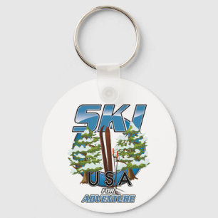Llavero Logo de Ski USA For adventure.