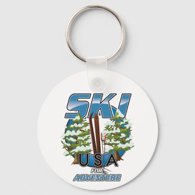 Llavero Logo de Ski USA For adventure. (Anverso)