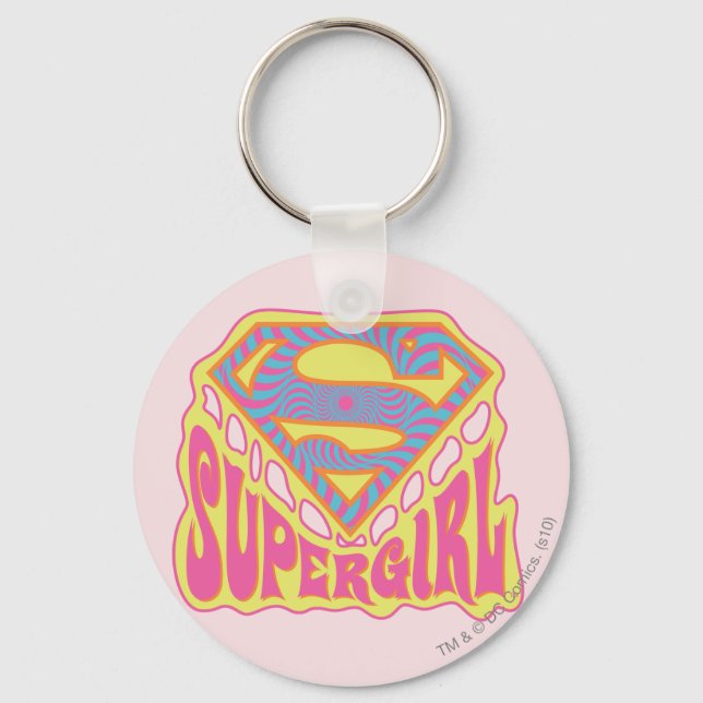 Llavero Logo de Supergirl Groovy (Anverso)