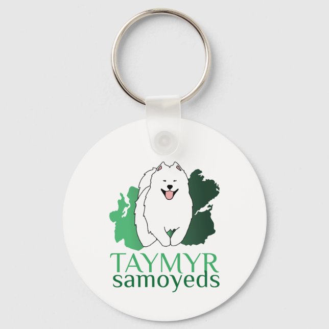 Llavero Logo de Taymyr Samoyeds (Anverso)