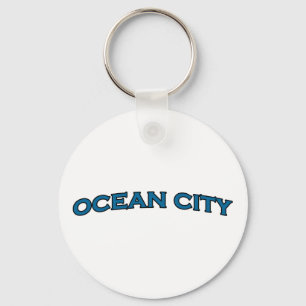 Llavero Logo de texto con arcos de Ocean City Maryland