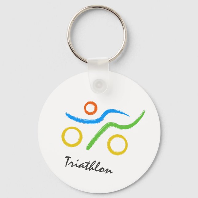 Llavero Logo de Triathlon (Anverso)