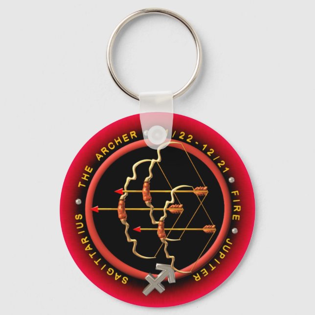 Llavero Logo de Valxart Sagittarius zodiac (Anverso)