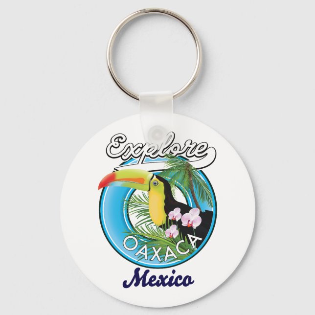 Llavero Logo de viaje de Oaxaca México (Anverso)
