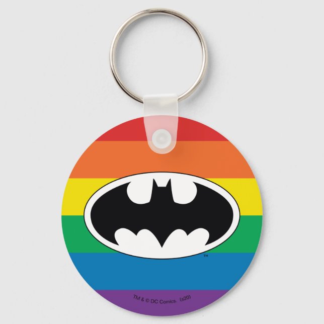 Llavero Logo del arco iris de Batman (Anverso)