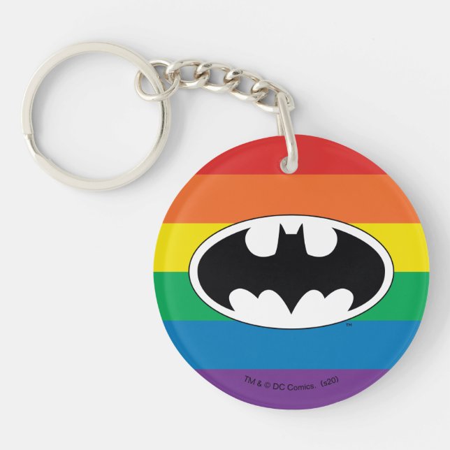 Llavero Logo del arco iris de Batman (Frente)