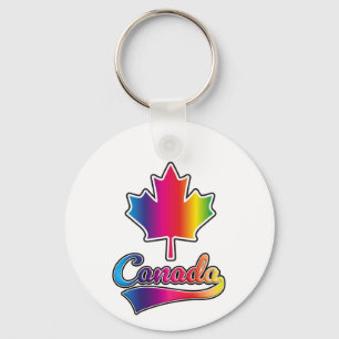 Llavero Logo del arcoiris del Orgullo de Canadá