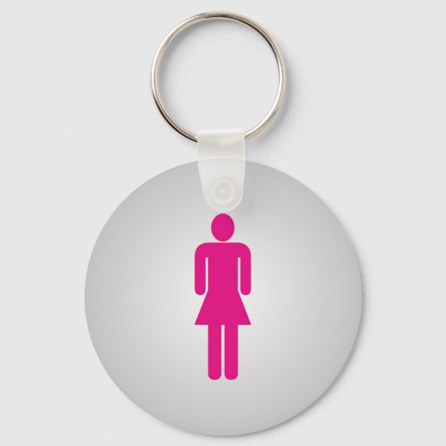 Llavero Logo del baño de mujeres (Anverso)