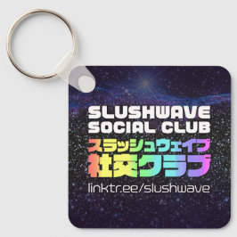 Llavero Logo del Club Social Slushwave y logo del Pueblo