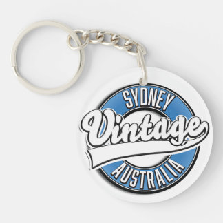 Llavero Logo del estilo de la cosecha de Sydney Australia