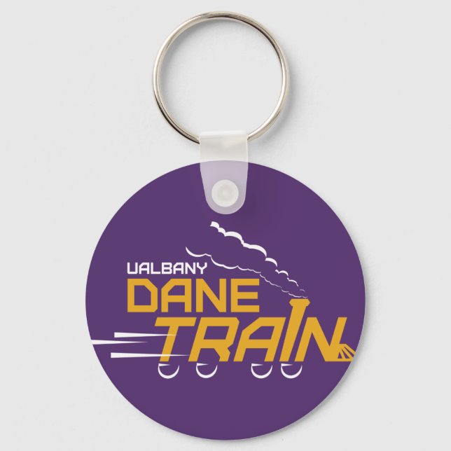Llavero Logo del Tren de Dane de la UAlbany (Anverso)