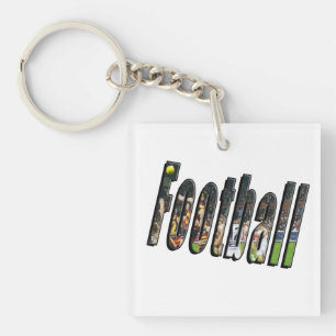 Llavero Logo dimensional del fútbol,