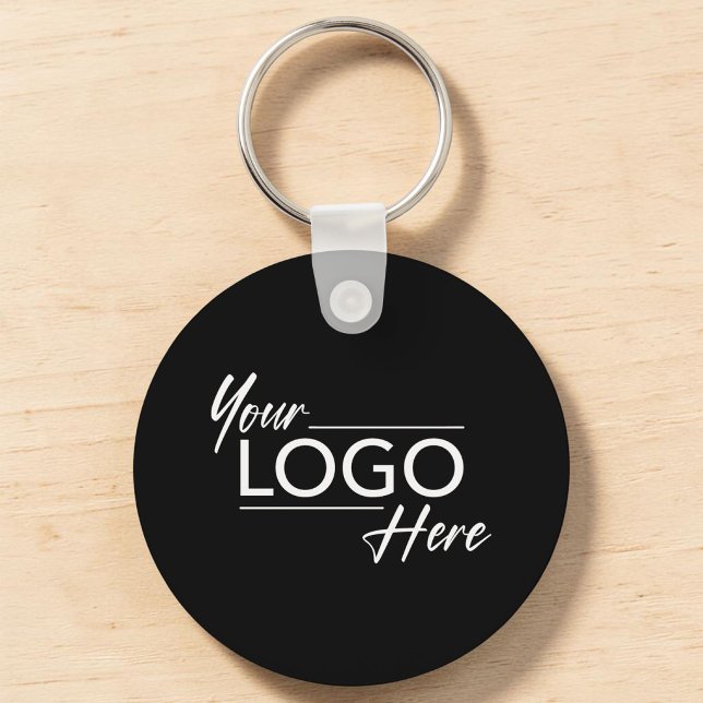 Llavero Logo Moderno Negro (Modern Logo Black Keychain)