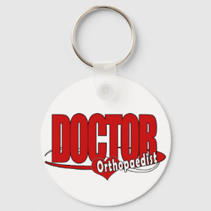 LLAVERO LOGO ORTOPEDISTA MÉDICA ROJO GRANDE