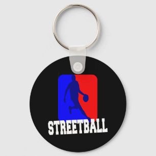 Llavero Logo Retro de Baloncesto Callejero