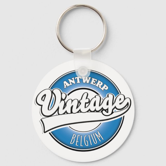 Llavero logotipo antiguo de antwerpen bélgica (Anverso)
