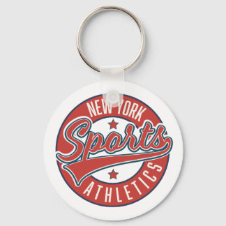 Llavero logotipo atlético deportivo de nueva york clásico