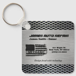 Llavero Logotipo comercial de reparación automática de la 