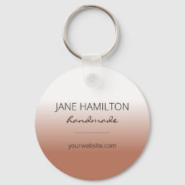 Llavero Logotipo comercial Terracotta Simple Keychain