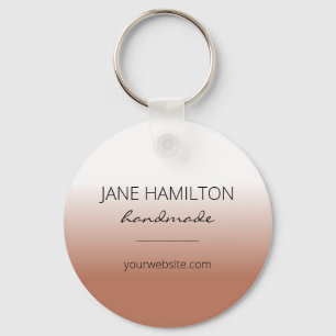 Llavero Logotipo comercial Terracotta Simple Keychain