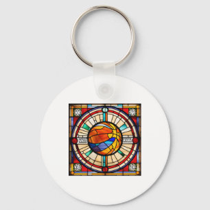 Llavero Logotipo de baloncesto vintage
