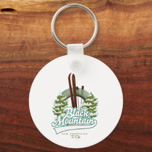 Llavero logotipo de Black Mountain New Hampshire Ski.