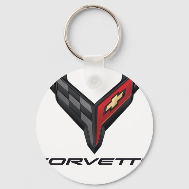Llavero logotipo de corvette2 (Anverso)
