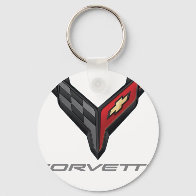 Llavero logotipo de corvette 3 (Anverso)
