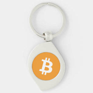 Llavero Logotipo de criptografía de Bitcoin