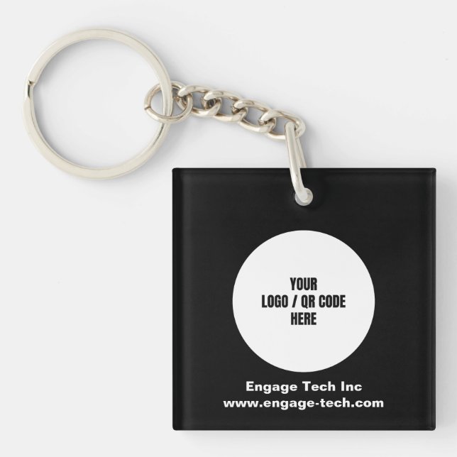 Llavero Logotipo de empresa personalizado | Nombre | Moder (Frente)