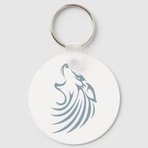 Llavero Logotipo de encargo fresco del camisetas del lobo