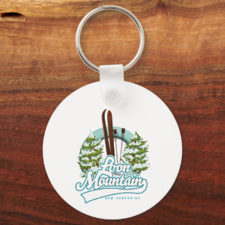 Llavero logotipo de esquí de Loon Mountain New Hampshire