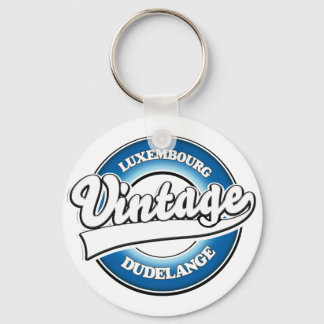 Llavero logotipo de estilo vintage de Dudelange Luxemburgo