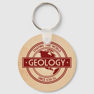 Llavero Logotipo de Geología: Formando el Mundo (Norteamér