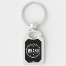 Logotipo de insignia circular en blanco y negro