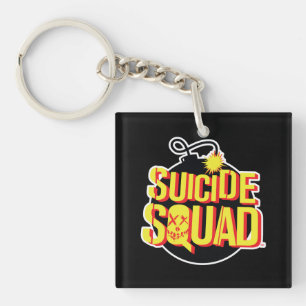 Llavero Logotipo de la bomba del pelotón el del suicidi