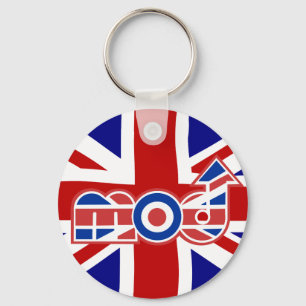 Llavero Logotipo de la MOD con el fondo del Union Jack