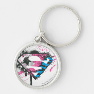 Llavero Logotipo de los corazones de Supergirl