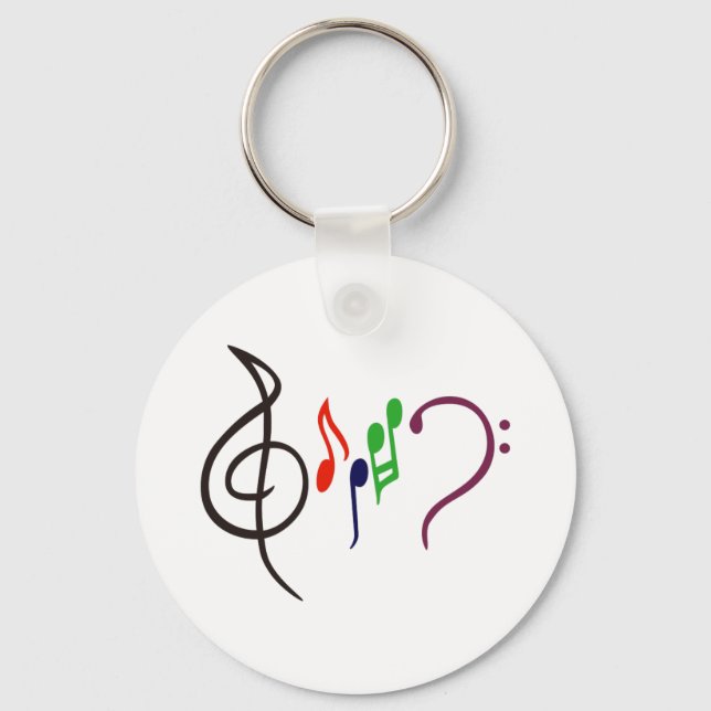 Llavero Logotipo de música abstracta (Anverso)