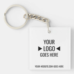 Llavero Logotipo de negocios de fácil Personalizado