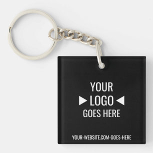 Llavero Logotipo de negocios de fácil Personalizado