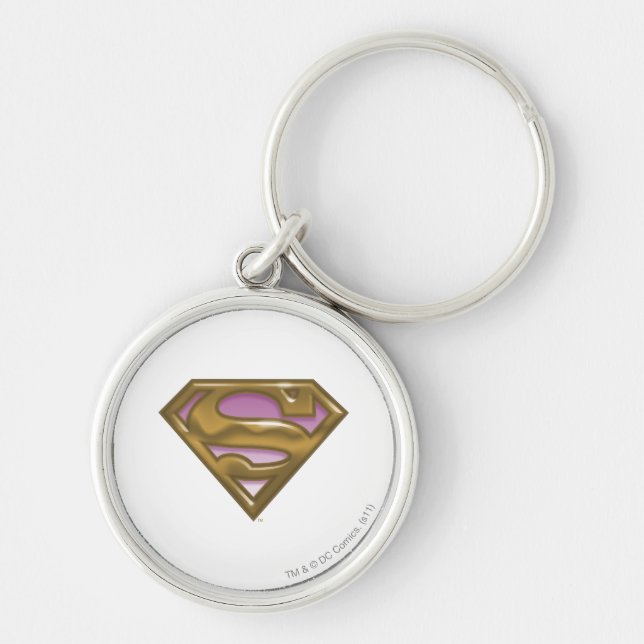 Llavero Logotipo de oro de Supergirl (Frente)