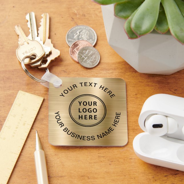 Llavero Logotipo de oro promocional (Escritorio )