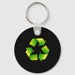 Llavero Logotipo de reciclaje Símbolo de reciclaje Día de